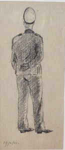 anonimo-personaje-uniformado-de-espaldas-dibujo-lapiz-papel-fechado-1941-enmarcado-dibujo-16x7-cms-y-marco-24x17-cms-3
