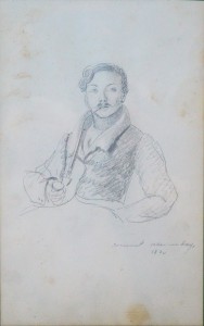 anonimo-frances-retrato-de-caballero-fumando-pipa-dibujo-lapiz-papel-fechado-1870-enmarcado-dibujo-21x13-cms-y-marco-29x2250-cms-5