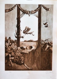 soravilla-roberto-f-los-signos-del-zodiaco-leo-litografia-edicion-170-ejemplares-numerado-y-firmado-a-lapiz-52x38-cms-2