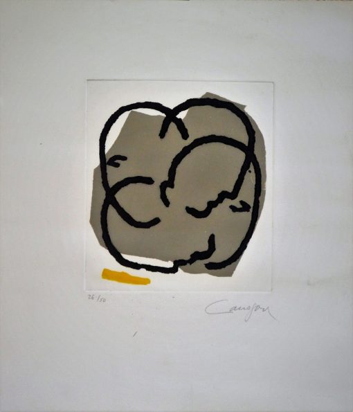 Rafael Canogar 1994 - "Homenaje a Juan Pablo II" grabado