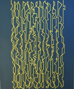 Pablo Palazuelo - "Sculptures, dessins, gravures" cartel litográfico original exposición en la Galerie Maeght en 1978