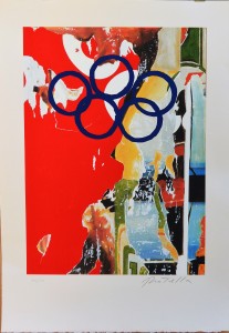 Rotella Mimmo, Suite Olympic Centenial 1992, litografía papel velin d´ Arches, edición 250 ejemplares, numerada y firmada a lápiz, 90x63 cms. (3)