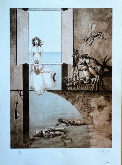Roberto F. Soravilla - "Los signos del zodiaco, Aries" litografía
