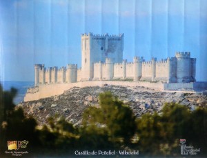 Valladolid, Castillo de Peñafiel, cartel promoción turística, 49x64 cms. (2)