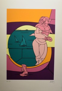 Adami Valerio, Suite Olímpica, serigrafía, edición 250 ejemplares, numerado y firmado a lápiz, 89,50x62 cms. (9)