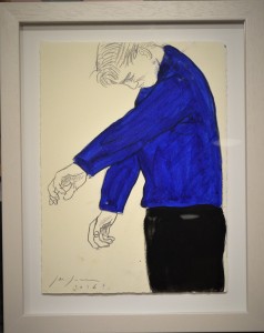 Javier de Juan, toreando a la vida, Ni te lo imanginas... oleo en barra tinta y carboncillo papel, enmarcado, pintura 38x28 cms. y marco 50x40 cms. (1)