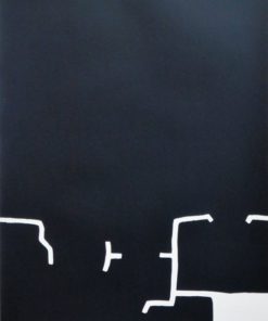 Eduardo Chillida - "Exposición 1981" cartel litográfico original exposición en Galeria Maeght Zurich en 1981