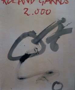 Antoni Tapies - "Roland Garros 2000" cartel oficial torneo de tenis