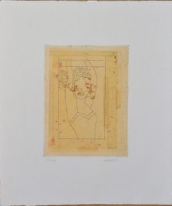 Manolo Valdés - "de cranach a lichtenstein XII" grabado original papel chine Collé