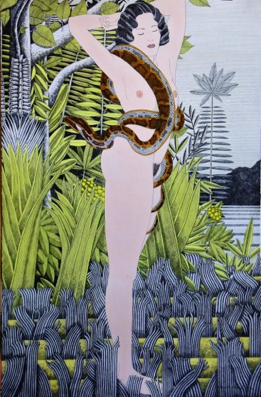 Fernando Bellver - "Mujeres Rousseau" grabado aguafuerte