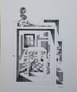 Celedonio Perellón - "Carne, Frigidez" litografía