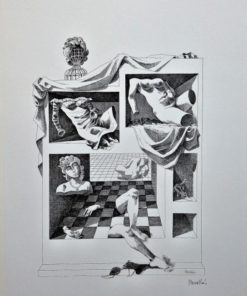 Celedonio Perellón - "Carne, La máquina de amar" litografía