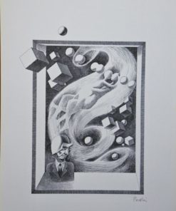 Celedonio Perellón - "Carne, Polvo somos" litografía