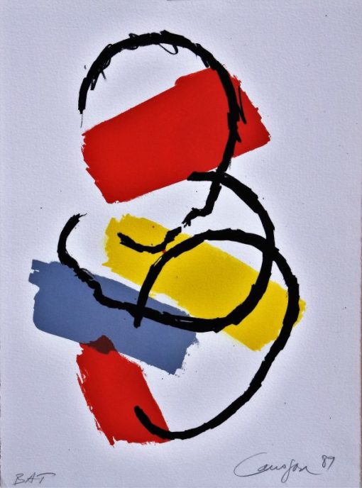 Rafael Canogar 1989 - "El Trancadizo # 1" litografía