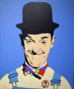 Luis Valcarcel Ortés - "El Flaco" pintura acrílico lienzo, enmarcado