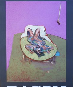 Francis Bacon - "Personnage couché" cartel original impresión litográfica exposición en la Galería Maeght Paris en 1966