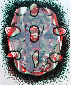 Luis Gordillo 1996 - "Celulario II" Litografía