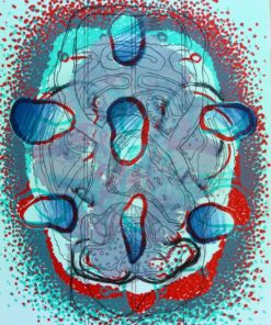 Luis Gordillo 1996 - "Celulario VI" Litografía