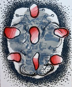 Luis Gordillo 1996 - "Celulario VIII" Litografía