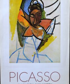 Pablo Picasso - "Estudio para les Mademoiselles d´Avignon" cartel original exposición en la Fundación Juan March en 1977