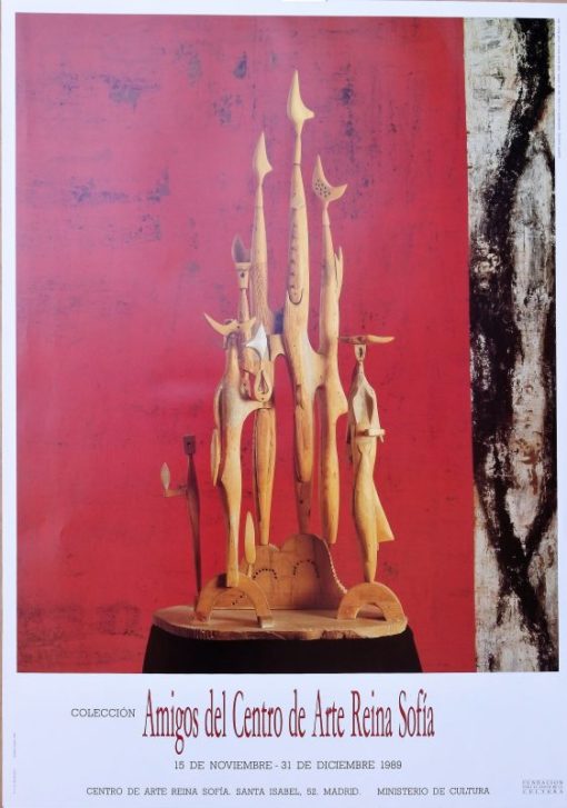 Alberto Sanchez Perez - "Proyecto Monumento a la paz" cartel original exposición en el Centro de Arte Reina Sofía en 1989