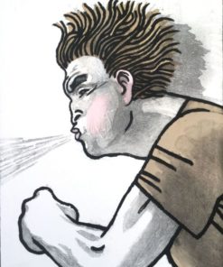 Javier de Juan - "Eolo" serie suite de los dioses, grabado aguafuerte