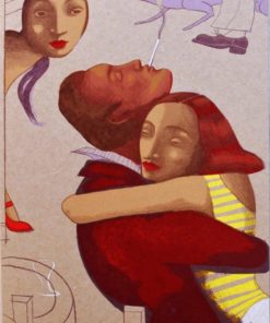 Ana Juan - "Parejas en el bar I" serigrafía