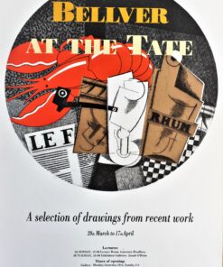 Fernando Bellver - "Bodegón At the Tate" grabado aguafuerte iluminado a mano