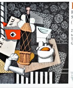 Fernando Bellver - "Bodegón The National Gallery London" grabado aguafuerte iluminado a mano