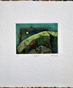 Antonio Jimenez - "Caudato" grabado y gofrado papel artesanal