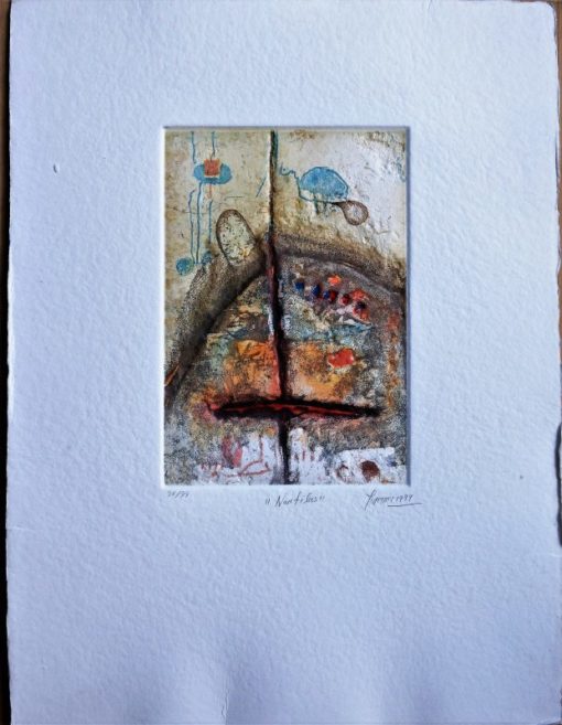 Antonio Jimenez - "Nautilus" grabado y gofrado papel artesanal
