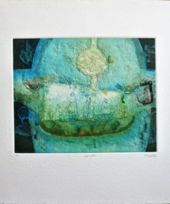 Antonio Jimenez - "Nave Celeste" grabado y gofrado papel artesanal