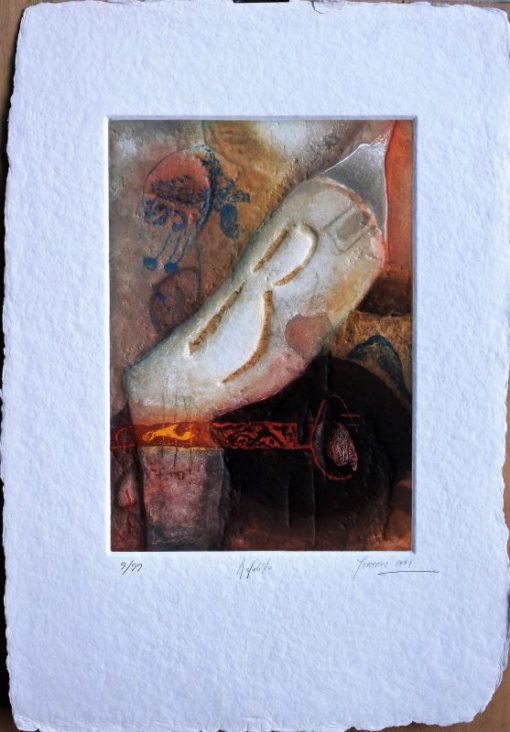 Antonio Jimenez - "Rafalito" grabado y gofrado papel artesanal