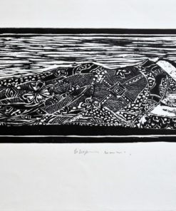 Rashid Diab - "Sleeping Mummy" grabado