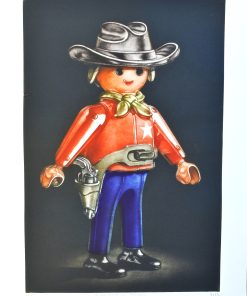 Ramiro Undabeytia - "Solo ante el peligro" grabado mezzotinta