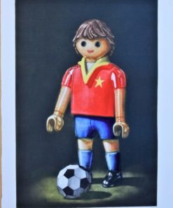 Ramiro Undabeytia - "Una estrella" grabado mezzotinta