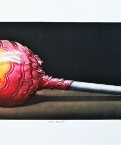 Ramiro Undabeytia - "De dulce" grabado mezzotinta