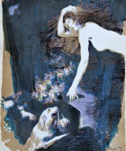 Manuel Alcorlo - "El Coloquio de los perros III" litografía