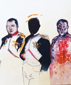 Luis V. Ortés - "El gran corso" dibujo técnica mixta papel, enmarcado