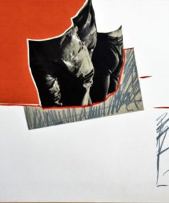 Rafael Canogar - "Composición con tres figuras" litografía y fotolito