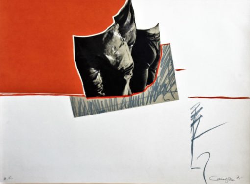 Rafael Canogar - "Composición con tres figuras" litografía y fotolito