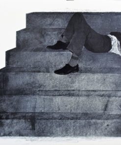 Rafael Canogar - "Estudio para un monumento" litografía y fotolito