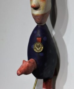 Luis V. Ortés - "Il Cavaliere de Padua" escultura madera pintada, pieza única