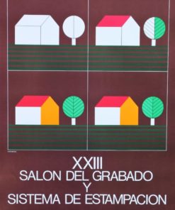 XXIII Salón del Grabado - "Patrimonio Artístico y Cultural" cartel original exposición en 1978