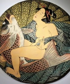 Fernando Bellver - "Carpa, Serie I love Tokyo" grabado aguafuerte iluminado a mano