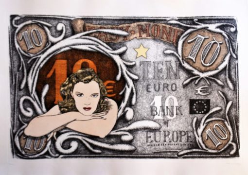 Fernando Bellver - "Easy money, 10 €uros" grabado aguafuerte