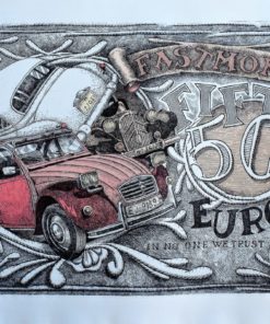 Fernando Bellver - "Fast money, 50 €uros" grabado aguafuerte