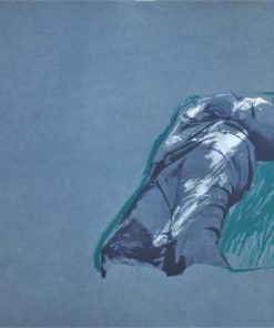 Rafael Canogar - "Figura sobre la hierba" litografía y fotolito