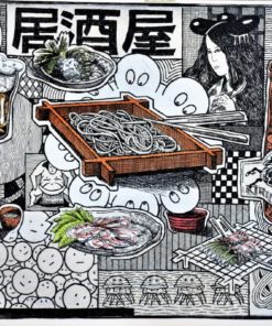 Fernando Bellver - "Oishii series, Bento ume" grabado aguafuerte