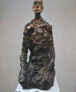 Alberto Giacometti - "Bronze sculpture portrait of Eli Lottar III seated" cartel original exposición en Galerie Maeght Zurich en 1980